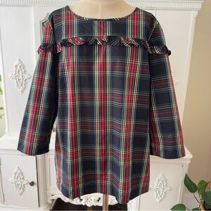 Talbots Stewart Plaid Poplin Blouse